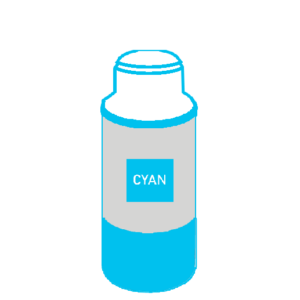 TINTA ALTERNATIVA PARA CANON 190 CYAN (100ml)-INKTEC-